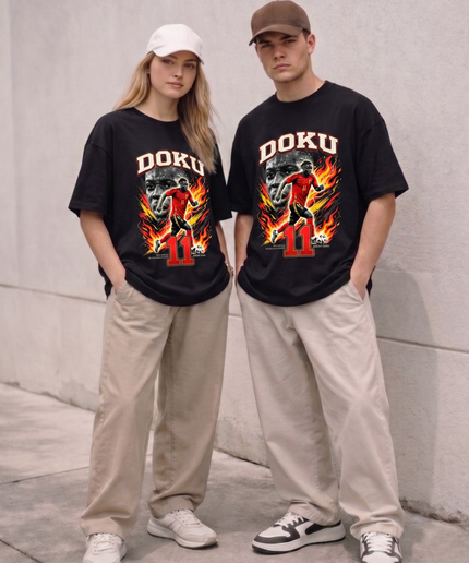 Jérémy Doku #11 Red Devils Belgium Soccer World Cup 2026 Unisex Fan T-Shirt