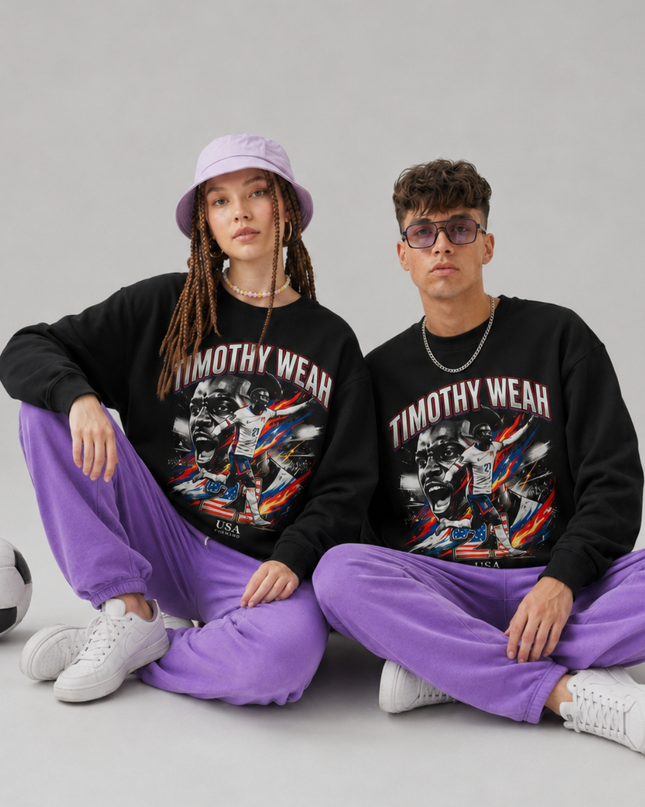 Timothy Weah USA 2026 Unisex Fan Crewneck