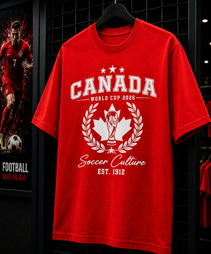 Canada World Cup 2026 Soccer Culture Est. 1912 Unisex Fan T-Shirt