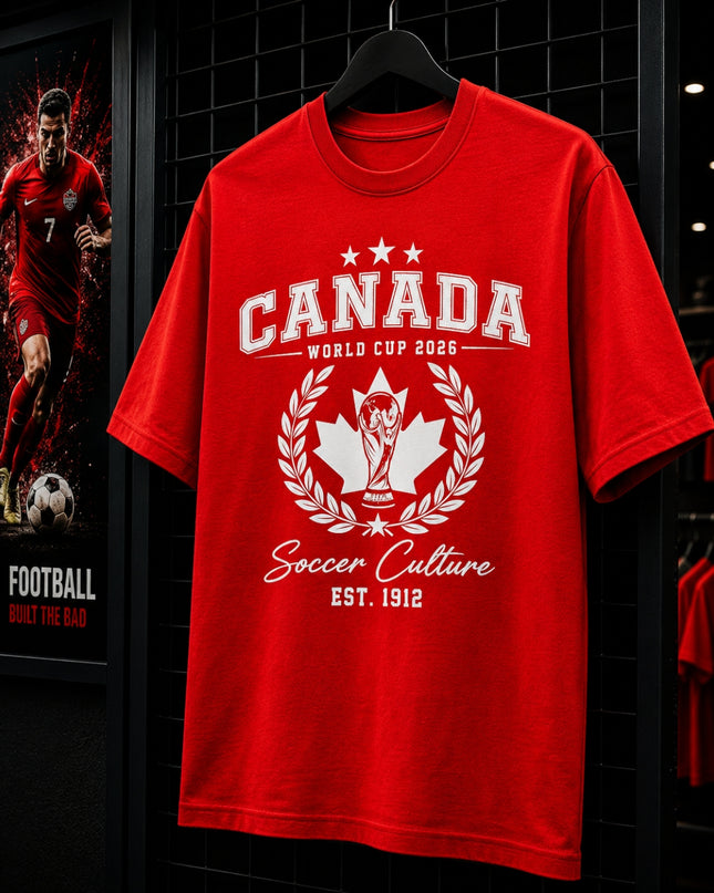 Canada World Cup 2026 Soccer Culture Est. 1912 Unisex Fan T-Shirt