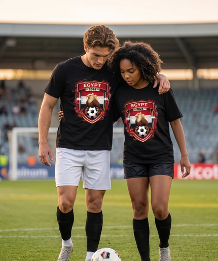 Egypt Eagle Crest Shield Soccer World Cup 2026 Unisex Fan T-Shirt