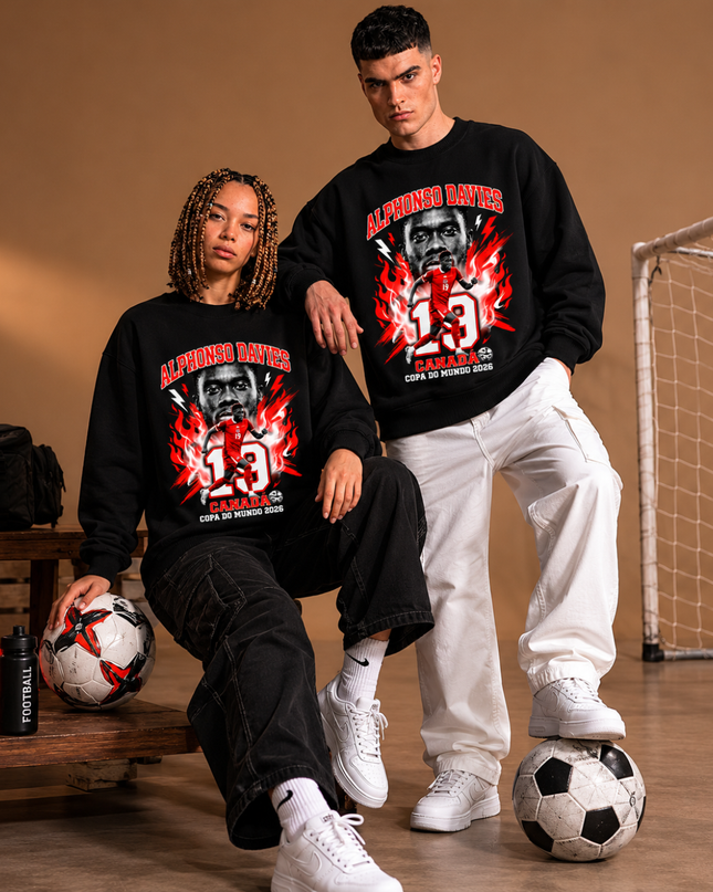 Alphonso Davies Canada 2026 Unisex Fan Crewneck