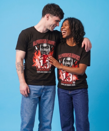 T-Shirt unisexe Alphonso Davies Canada Coupe du Monde 2026 pour les fans