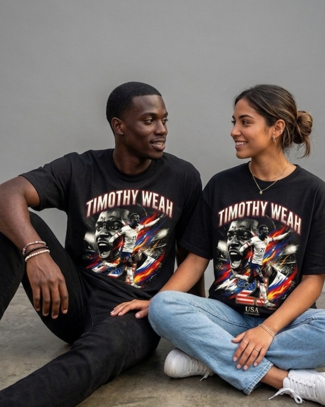 Timothy Weah #21 USA Forward World Cup 2026 Unisex Fan T-Shirt