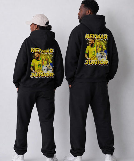 Neymar Junior Brésil Sweat à Capuche Graphique Unisexe pour Fans