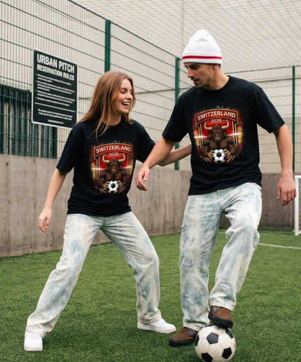 Switzerland Bull Shield Soccer World Cup 2026 Unisex Fan T-Shirt