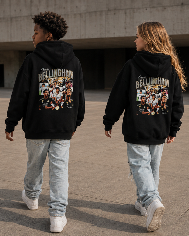 Jude Bellingham Real Madrid Sweat à capuche enfant signature (bootleg)