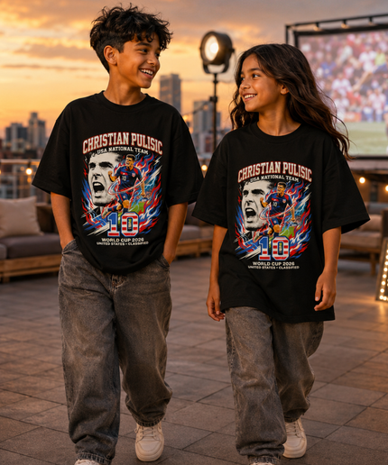 Christian Pulisic #10 USA National Team Kids Fan T-Shirt