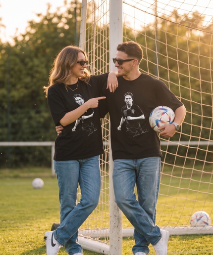 T-shirt Unisexe de Supporter Coupe du Monde 2026 de l'Équipe Nationale de Croatie Édition Signature Luka Modric