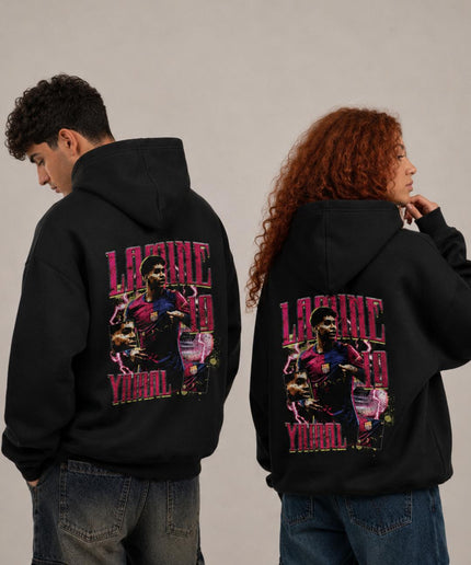 Lamine #10 Yamal Barcelona Neon Graphic Unisex Fan Hoodie