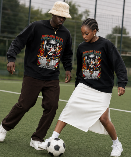 Bukayo Saka England World Cup 2026 Fire Unisex Fan Crewneck