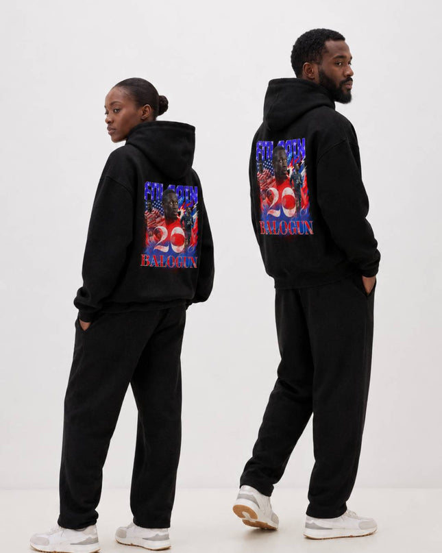 Folarin Balogun USA #20 Red White Blue Vintage Bootleg Unisex Fan Hoodie