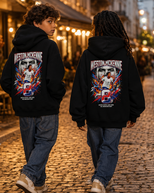Weston McKennie #8 USA Kids Fan Hoodie