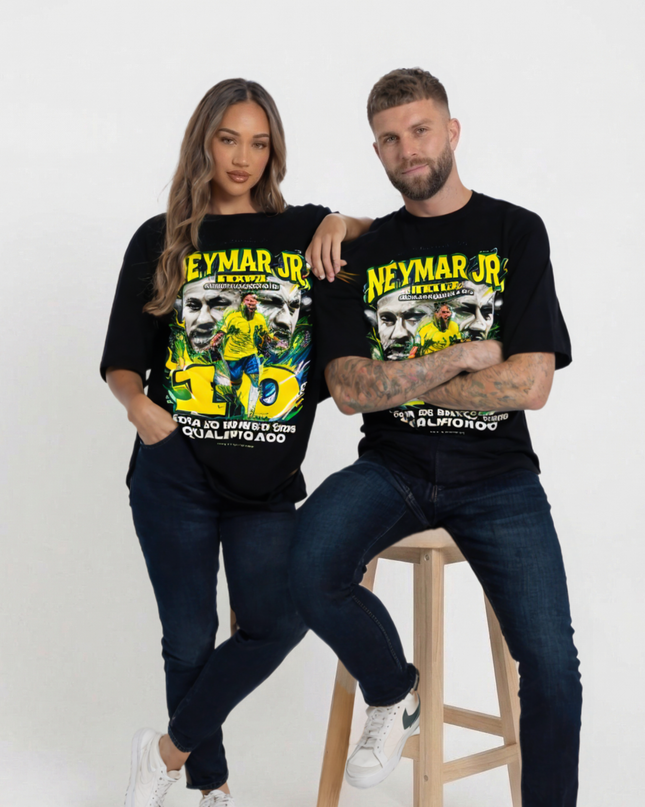 Neymar Jr. #10 Brasil Copa do Mundo 2026 Qualificado Unisex Fan T-Shirt