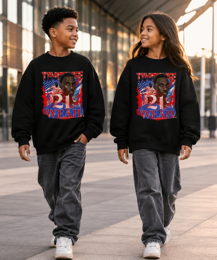 Timothée Weah USA 2026 Kids Fan Crewneck