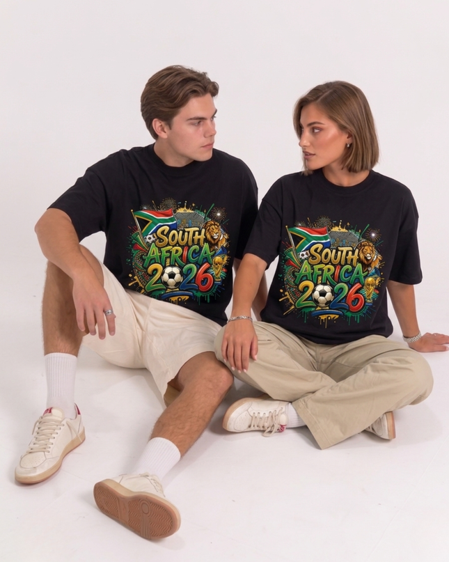 South Africa 2026 Lion Graffiti Edition Soccer World Cup Unisex Fan T-Shirt