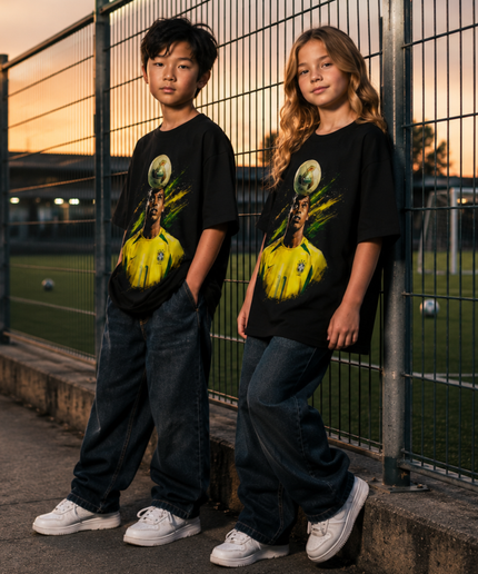 T-Shirt Enfant Ronaldinho Brésil Samba Skill Fan