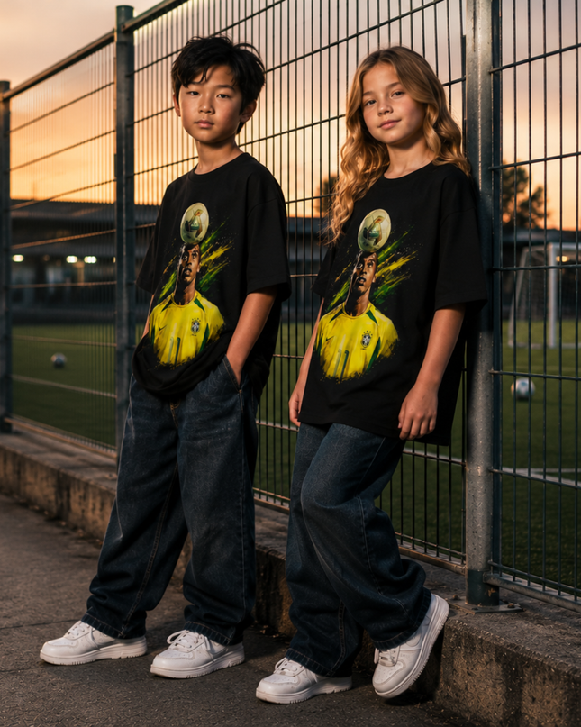 Ronaldinho Brazil Samba Skill Kids Fan T-Shirt